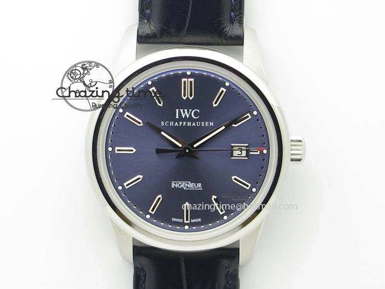 MIROTIME 0210 Thermal Ingeniuer St.Laurens SS Blue Dial MKF 1:1 V2 Best Edition On Black Leather Strap A 7353